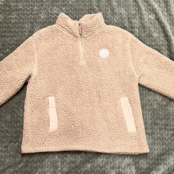 ivory ella Sweaters - Ivory Ella Sherpa Half Zip Sweater